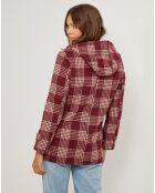 Manteau Agathe bordeaux