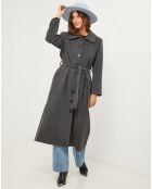 Antracietkleurige jas Alice