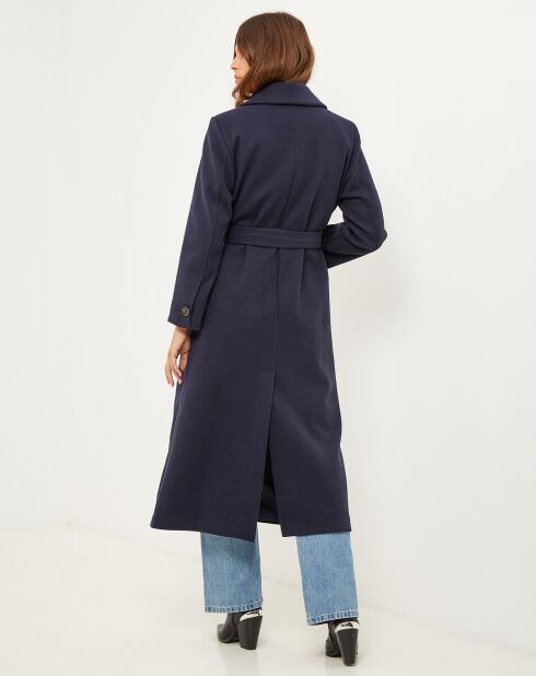 Marineblauwe jas Alice