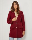 Manteau Athéna bordeaux
