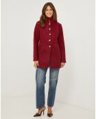 Manteau Eleonore bordeaux