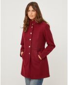 Manteau Eleonore bordeaux