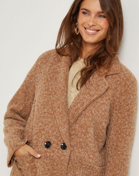 Manteau Nadege camel