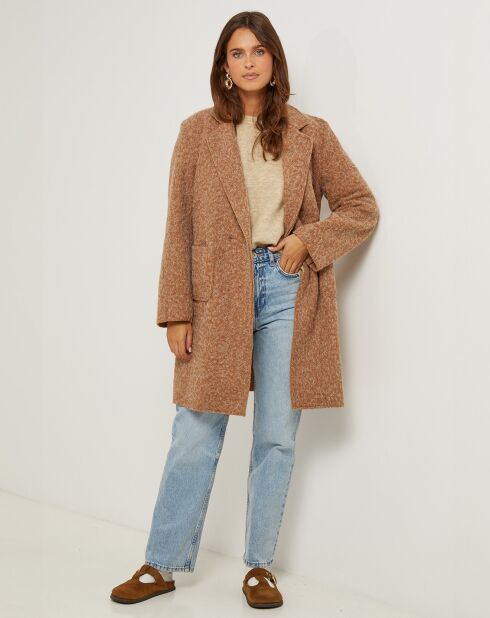 Manteau Nadege camel