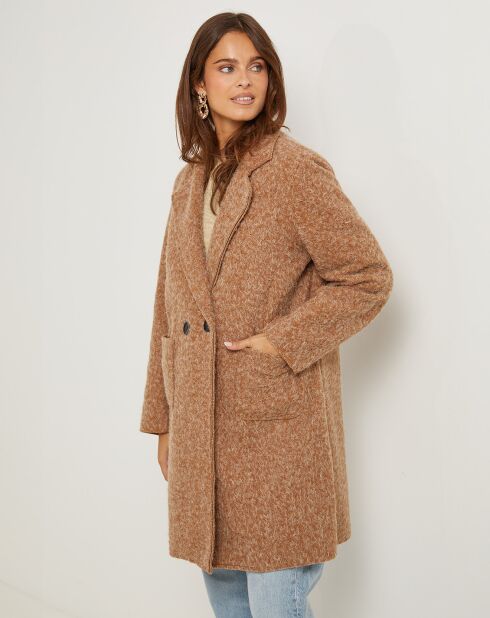 Manteau Nadege camel