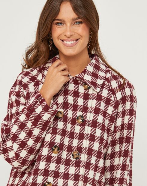 Manteau Louise bordeaux