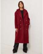 Manteau Noemie bordeaux