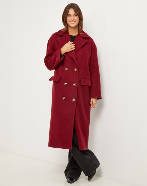 Manteau Noemie bordeaux