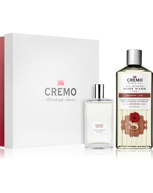 Coffret Cadeau - Eau de Toilette bourbon et chêne 100ml et Gel douche épicé 473ml