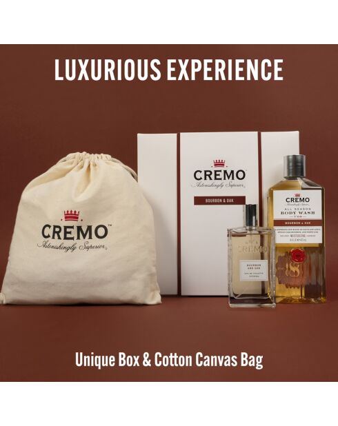 Coffret Cadeau - Eau de Toilette bourbon et chêne 100ml et Gel douche épicé 473ml