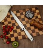Coltello da affettare bianco Elegance - 33 cm
