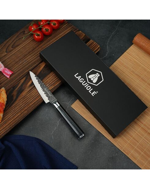 Couteau à légumes Sen avec étui noir - 20.9 cm