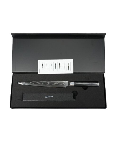 Coltello da affettare Core damask con fondina - 32,5 cm