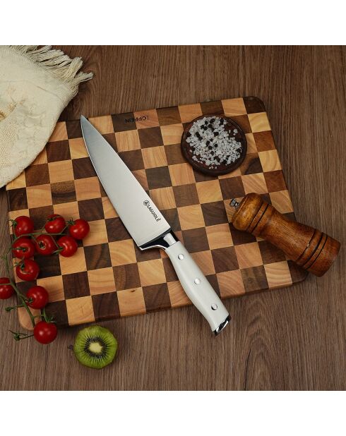 Couteau de chef Elégance blanc - 34 cm