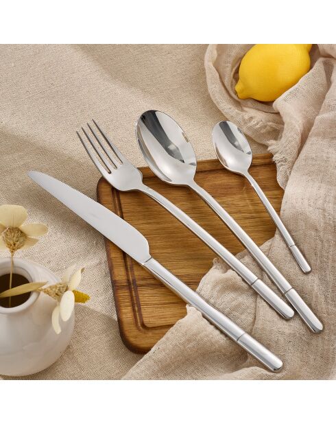 Ménagères 18/8 freesia - 24 pièces