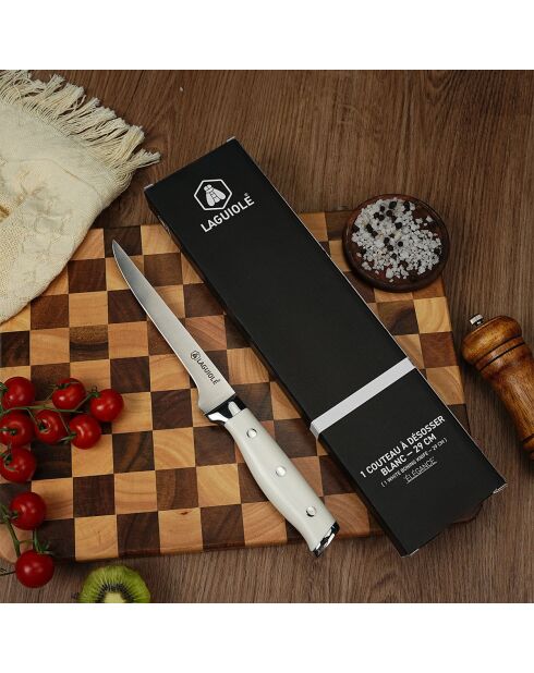 Couteau à désosser 'élégance' blanc - 26 cm