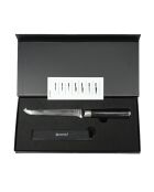 Couteau à désosser damas avec étui core noir - 20,6 cm