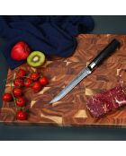 Couteau à désosser damas avec étui core noir - 20,6 cm