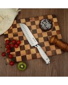 Coltello Santoku 'elegance' bianco - 29 cm