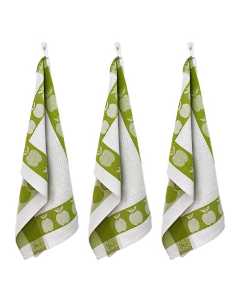 Wabenförmige Geschirrtücher aus der Kollektion Green Square, 50 x 70 cm, 3 Stück