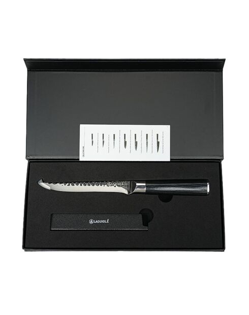 Coltello per disossare con astuccio nero 'sen' - 26 cm