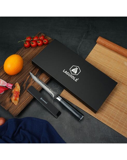 Coltello per disossare con astuccio nero 'sen' - 26 cm