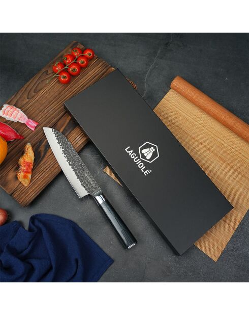 Couteau santoku avec étui 'sen' - 29 cm