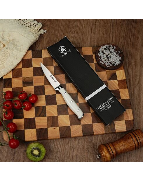 Couteau à légumes élégance blanc - 19,9 cm