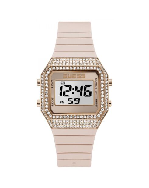 Montre Femme Zoom en Silicone rose