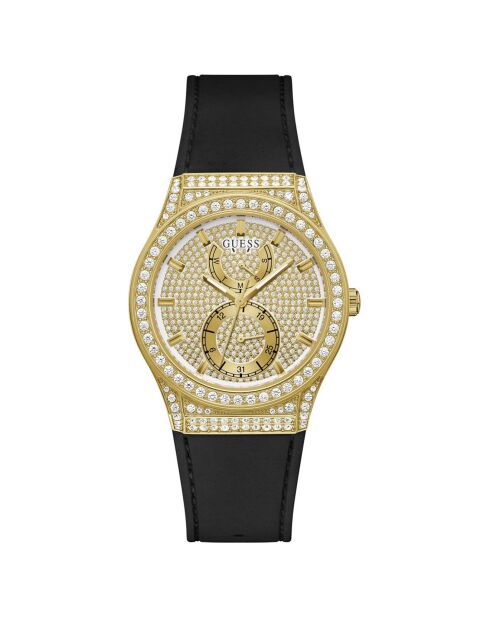 Montre Femme Princess en Silicone noire