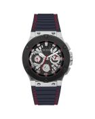 Montre Homme Circuit en Silicone noire