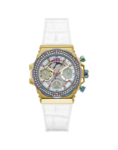 Montre Femme Fusion en Cuir blanche