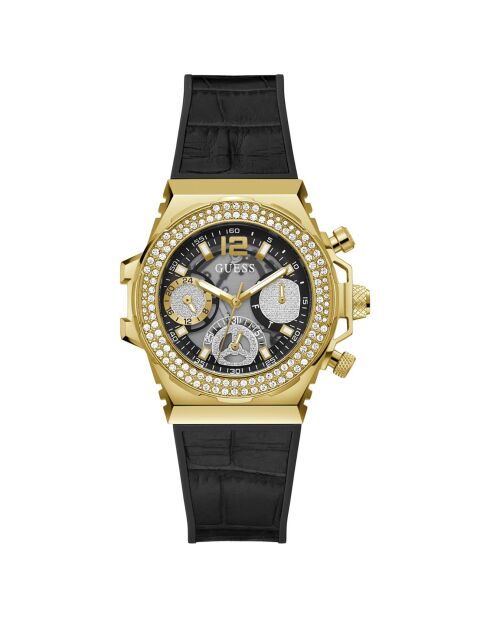 Montre Femme Fusion en Silicone noire