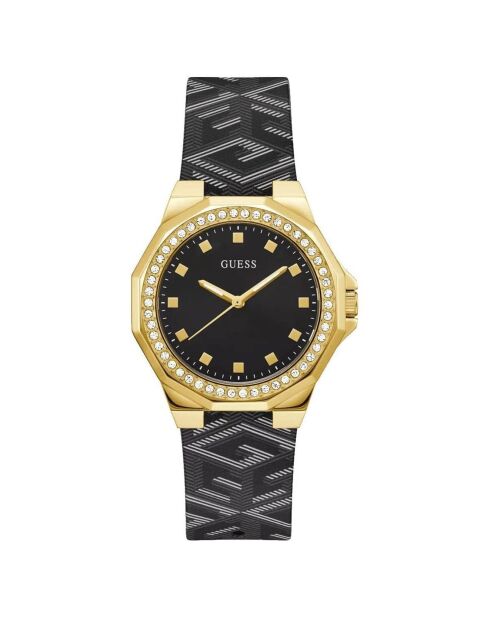 Montre Femme Avril en Cuir noire