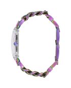 Montre Femme Mod Heavy Metal en Acier multicolore