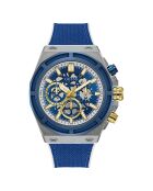 Montre Homme Masterpiece en Silicone bleue