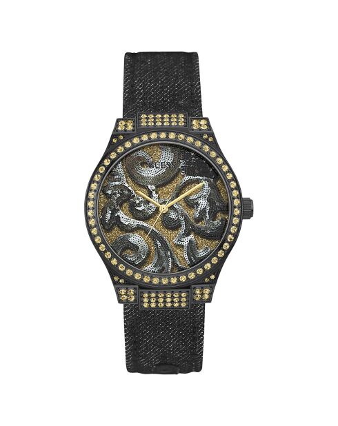 Montre Femme Baroque en Tissu noire