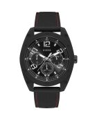Montre Homme Dashboard en Caoutchouc noire
