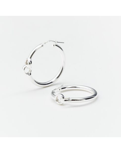 Boucles d'Oreilles Argent Amandine