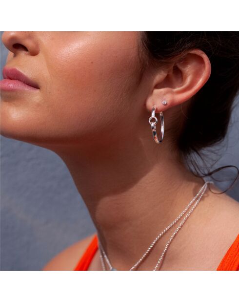 Boucles d'Oreilles Argent Amandine