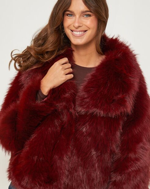 Cappotto bordeaux ambrato