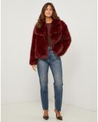 Cappotto bordeaux ambrato