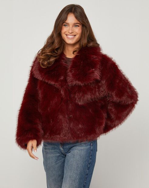 Cappotto bordeaux ambrato