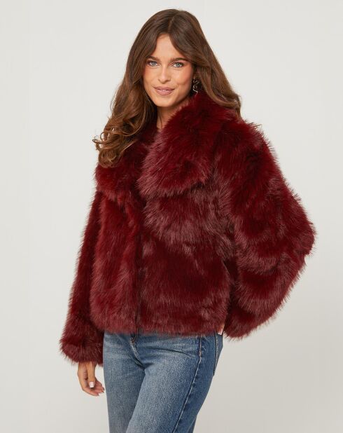Cappotto bordeaux ambrato