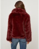 Cappotto bordeaux ambrato