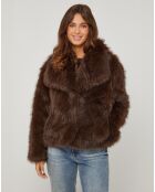 Abrigo Anna de chocolate