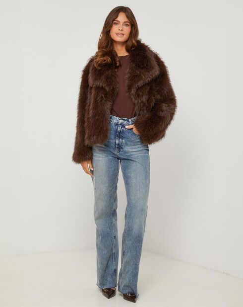 Abrigo Anna de chocolate