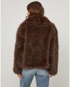 Abrigo Anna de chocolate