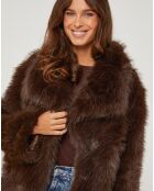 Abrigo Anna de chocolate