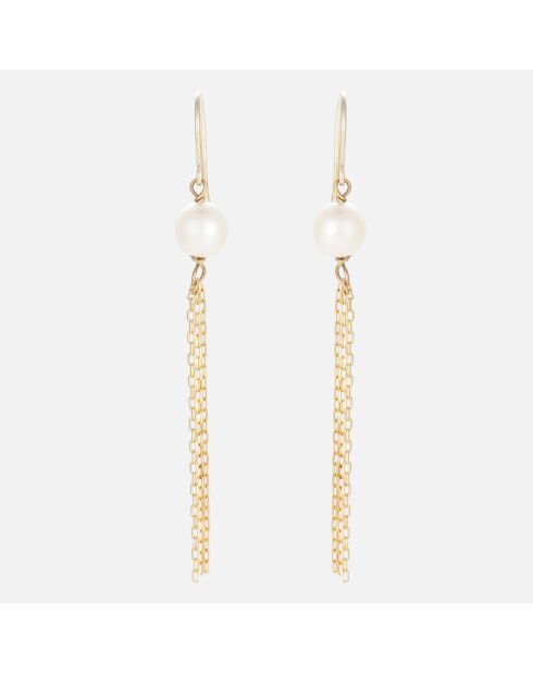 Boucles d'oreilles Tamaora Perle or jaune